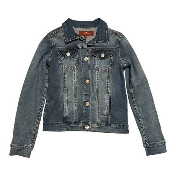 7 For All Mankind Other - 7 For All Mankind Denim Jacket Girls Size Medium